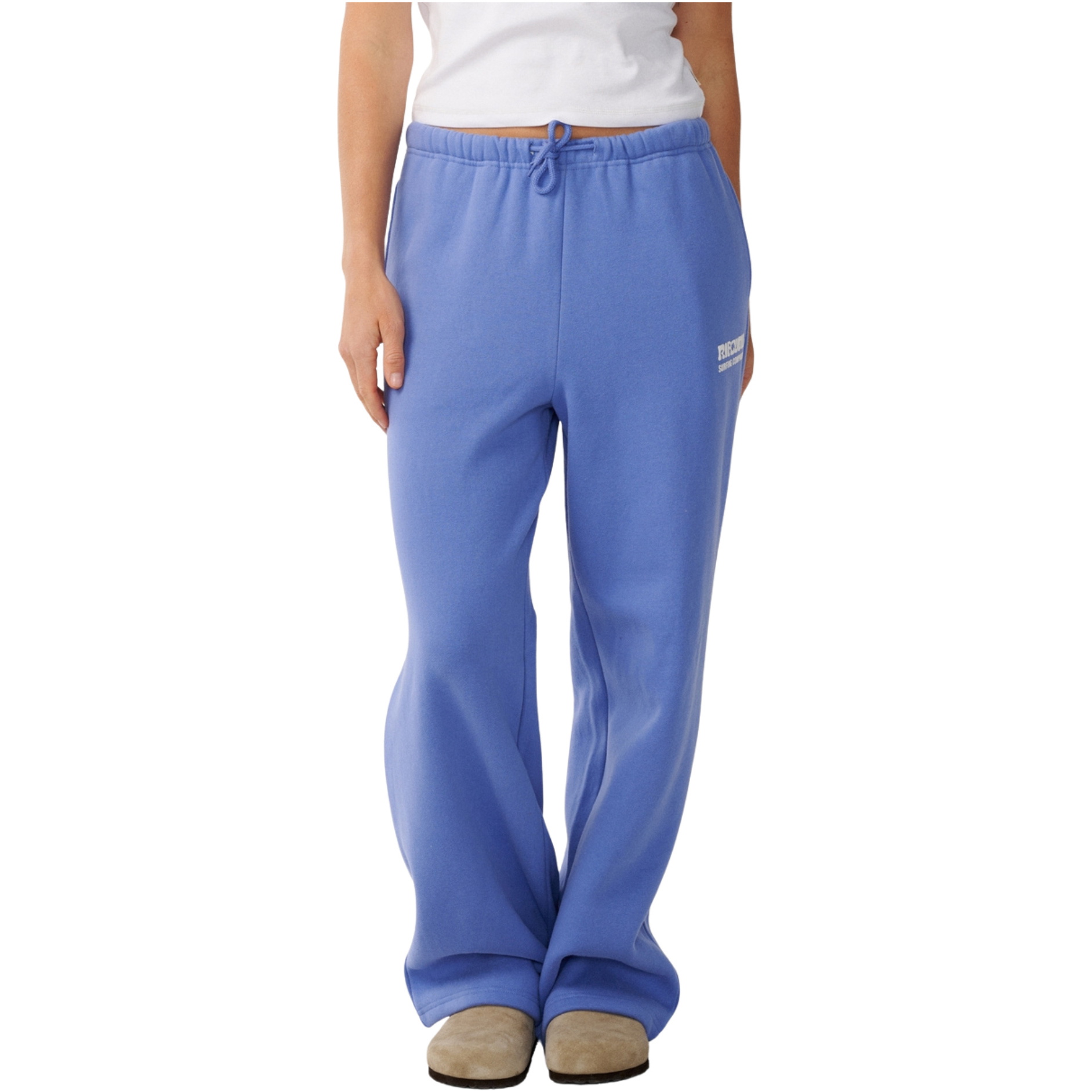 2026 Rip Curl Mulher Prancha De Surfe Puff Perna Larga Calça De Pista 06OWPA - Mid Blue